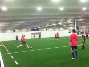 The Cure dominating possession in their game last Sunday at Forekicks. (Photo/ Peter Hoegler)