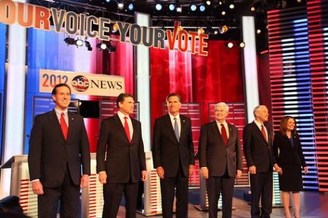 The Republican nominees debate topics central to the 2012 presidential election.