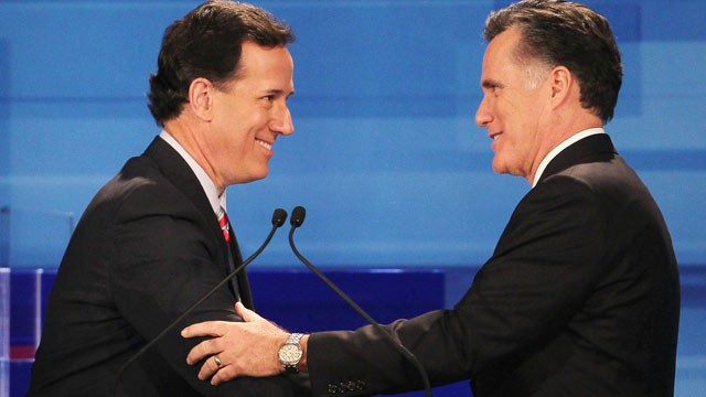 Rick+Santorum+and+Mitt+Romney+were+the+two+biggest+players+Tuesday+night.