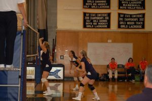 Walpole prepares to defend against a hit.