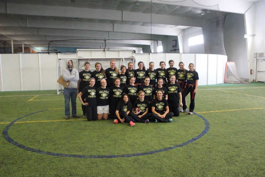 Victorious senior girls pose for a picture at the 2012 Powder Puff game.