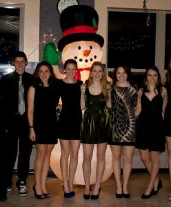 Students pose for a picture at last year's Winter Ball.