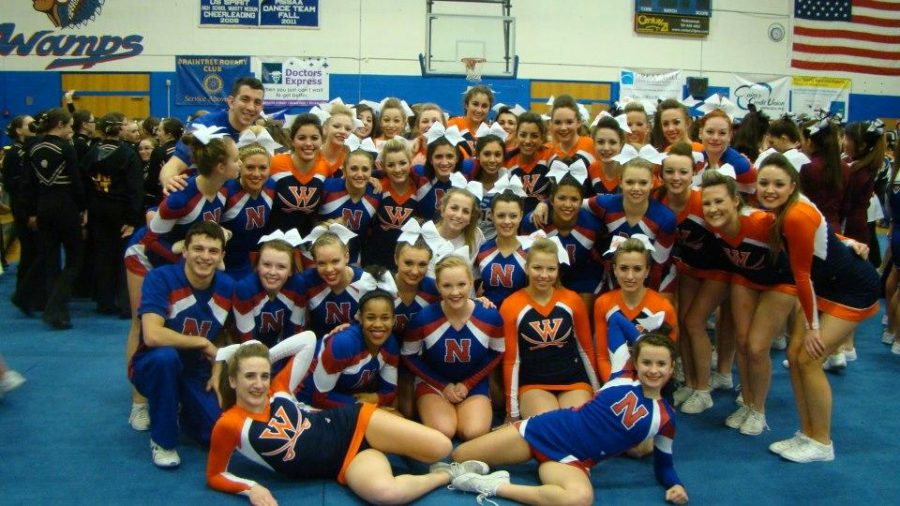 Rebel+Cheerleaders+pose+with+Natick+Cheerleaders+after+Natick+took+home+the+Baystate+League+Title