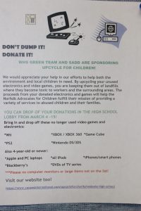 Donate your old electronics to the tech-drive.