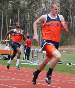 Walpole sprinters finish the 200m dash.