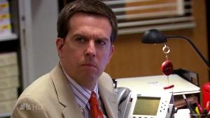 Andy Bernard left "The Office" in episode 197.