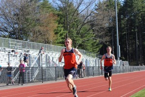 Walpole runners race in the one mile.
