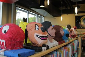 Paper Mache Sculptures by Middle School Students