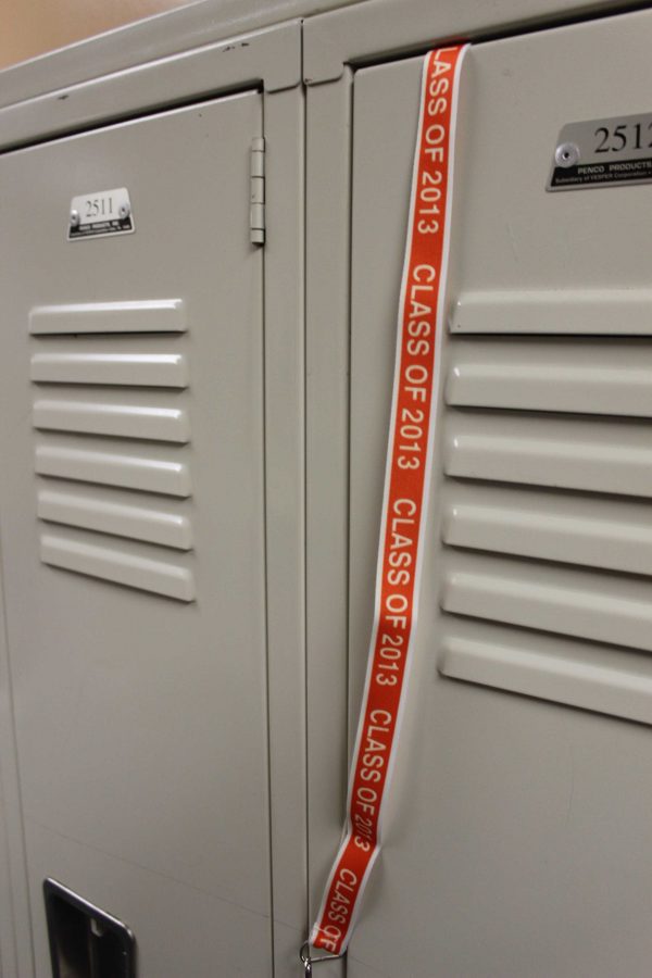 A senior student locker from last year could now belong to a senior of this year because of locker changes.