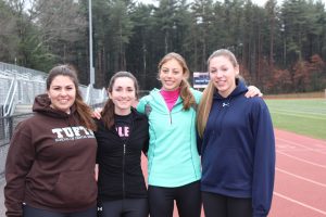 The captains of the Winter Track team.