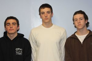 The senior captains of the Boys Hockey team.