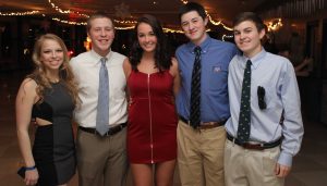 Students pose for a picture at the Winter Ball