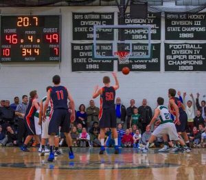 A Walpole forward hits a free throw to seal the win. 