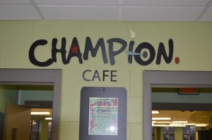 The new Champion Cafe entrance.