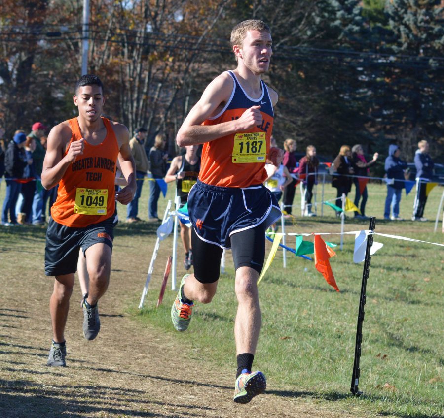 A Walpole runner outkicks the competition.