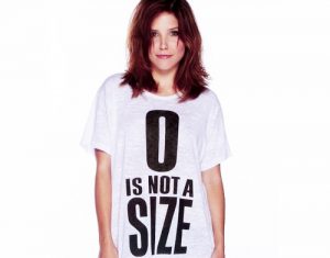 Sophia Bush Advertises Her Shirt "0 Is Not a Size"