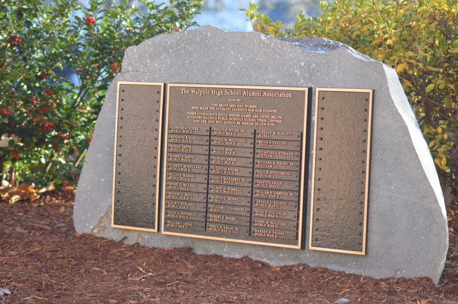 Veteran Memorial Plaque Holds a Meaningful Message for WHS Students