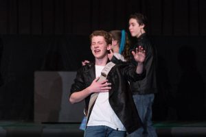 Wilkins performs as Doody in "Grease."