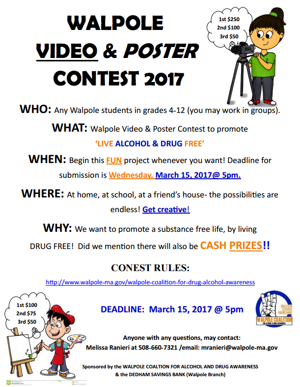 Video and Poster Contest Promotes Awareness for Drug and Alcohol Abuse