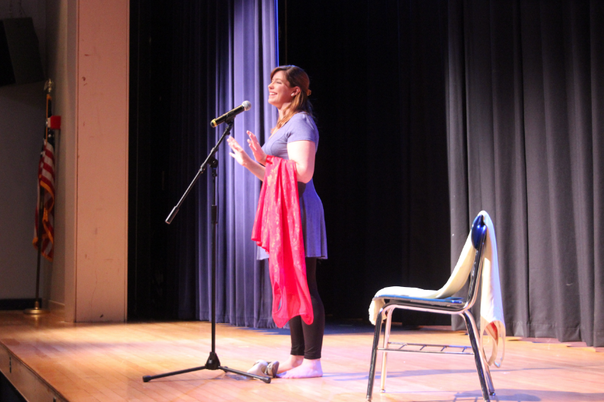 One-Woman Play Informs Students About Domestic Violence