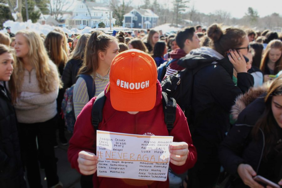 Riley Mulroy honors the dead killed in the Parkland shootings.
