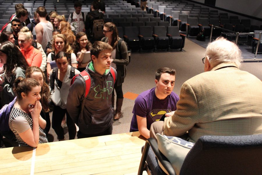 Holocaust Survivor Shares Life Story with Walpole High School Upperclassmen