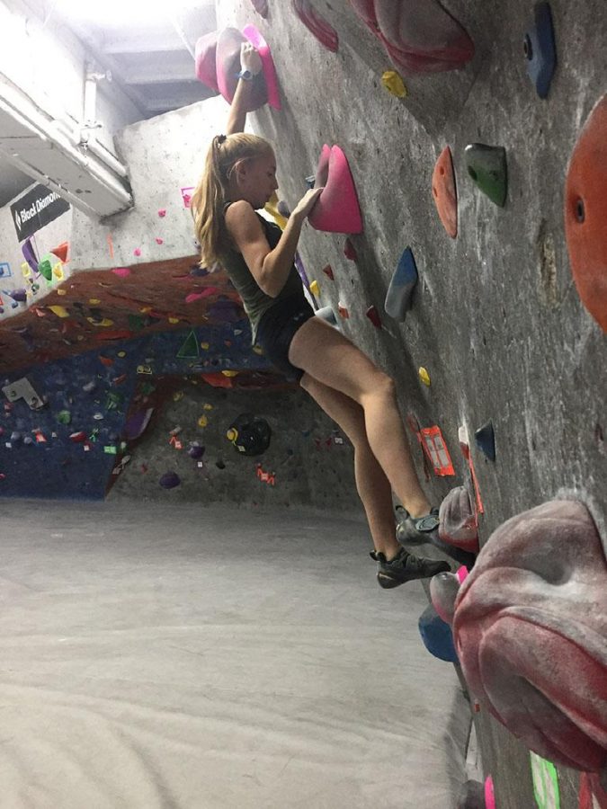 Allman Competes Nationally for Rock Climbing