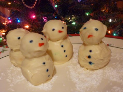 Cooking with Katie: Marzipan Snowmen