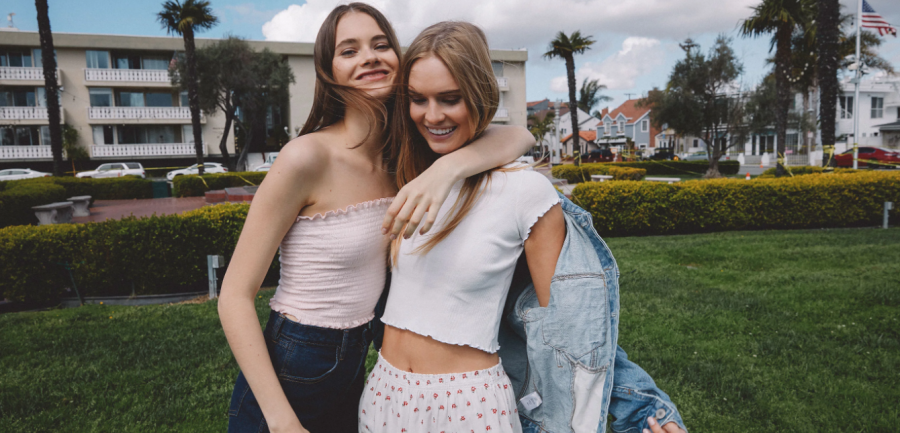 Many Brandy Melville models are tall and thin, just like their targeted audience. Photo/ pacsun.com