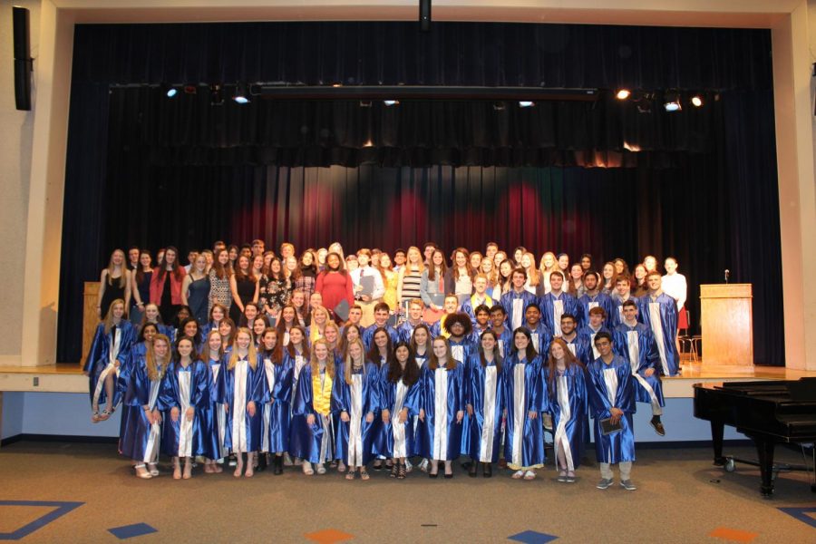 Walpole High School Hosts 2019 National Honor Society Induction Ceremony