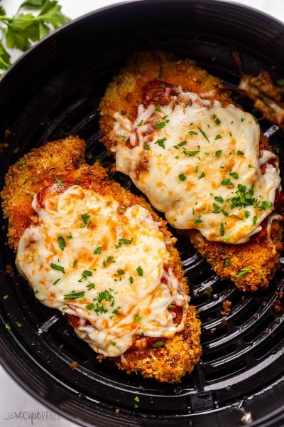 Chicken Parmesan can be made in an air fryer