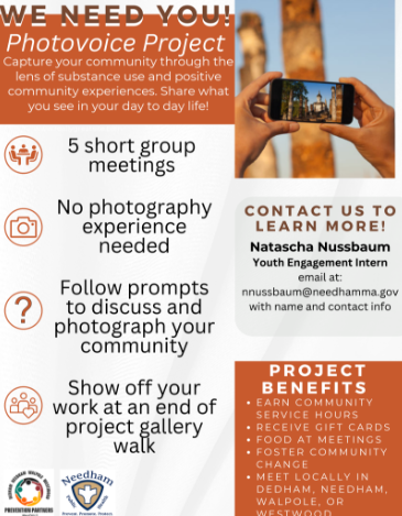 A flyer was created to inform students on the project.