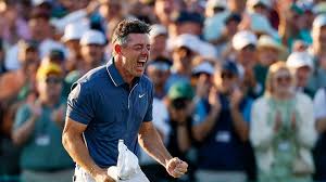 Rory McIlroy celebrating his win