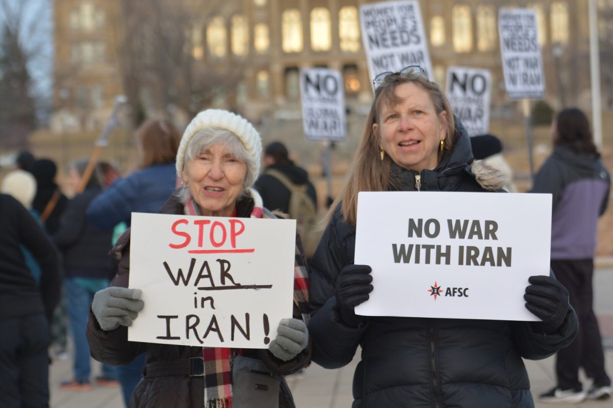 Protesters in Iowa
