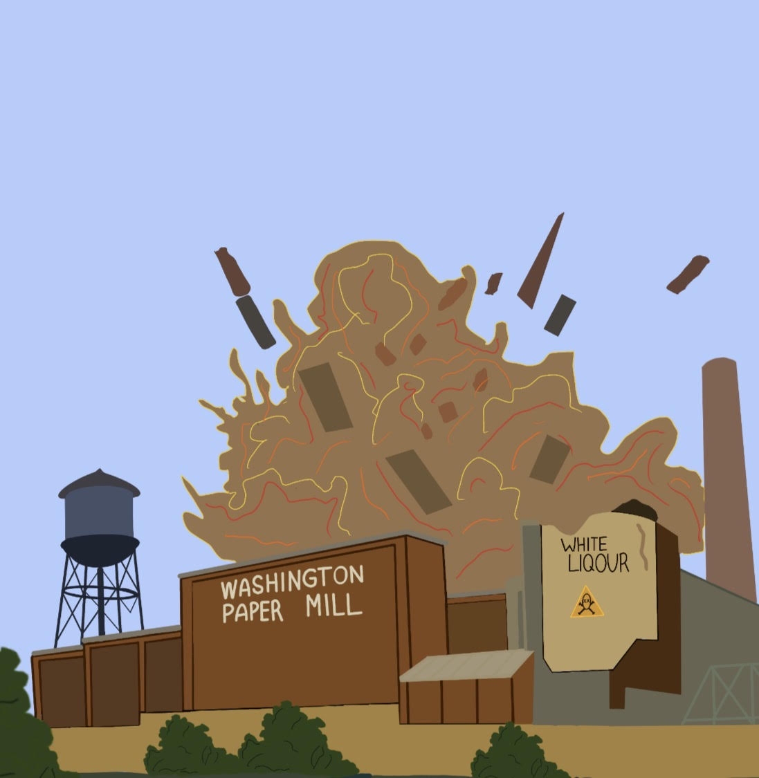 Washington Paper Mill Explodes