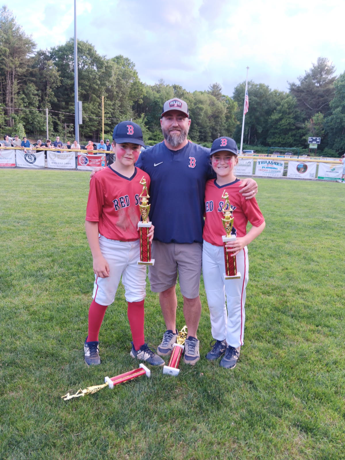 Anzalone, her father and brother on the same team